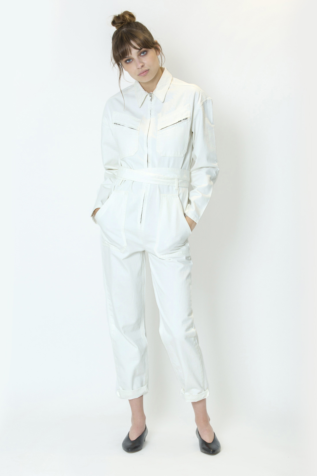 cotton white jumpsuit