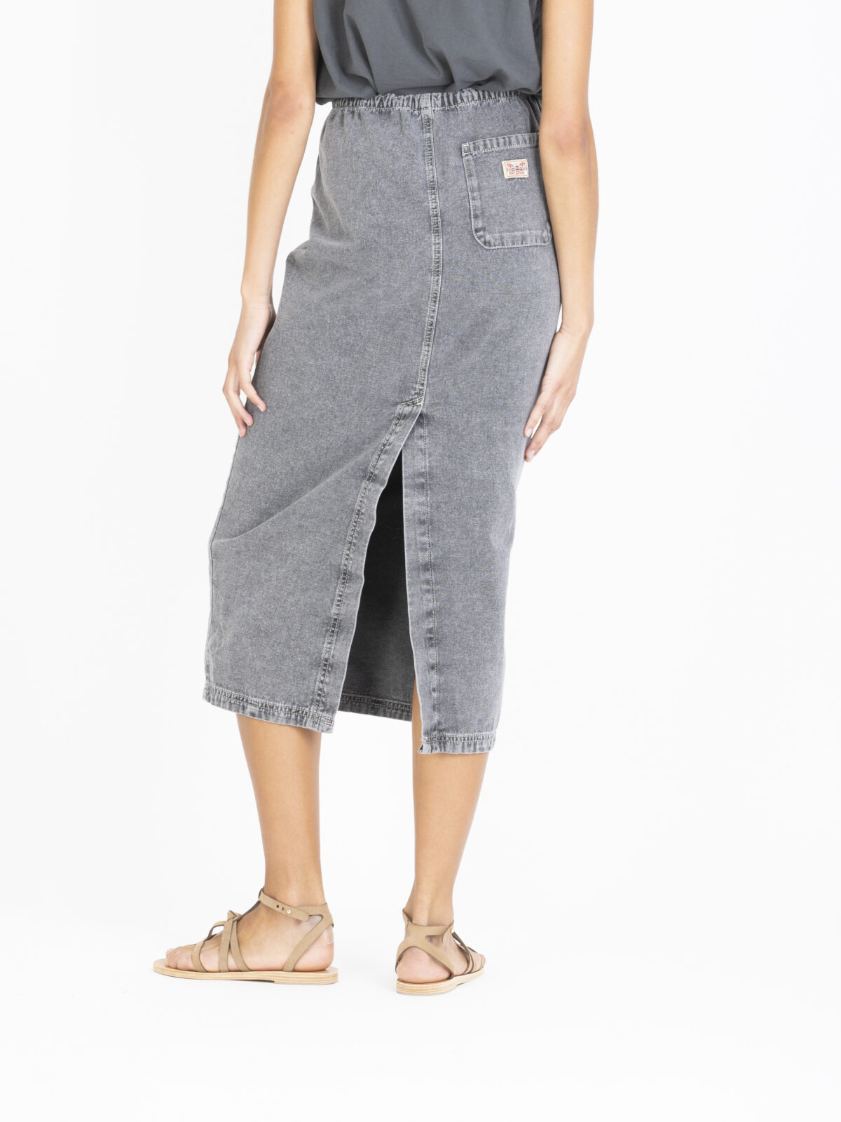 jazy-skirt-denim-tube-elastic-waist-drawstring-grey-american-vintage-matchboxathens