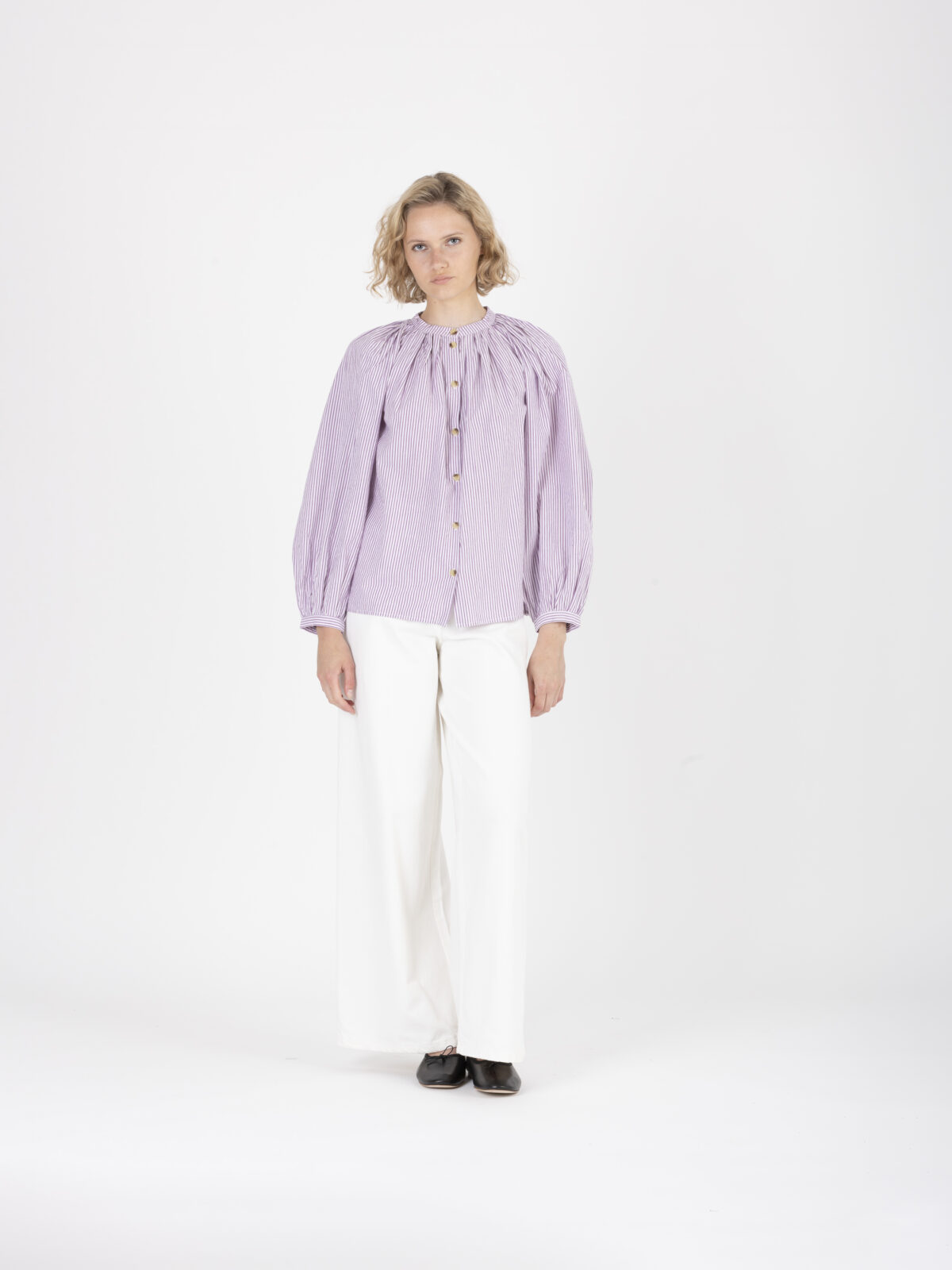 sol-striped-oink-mauve-cotton-poplin-puffy-pleats-vanessa-bruno-matchboxathens