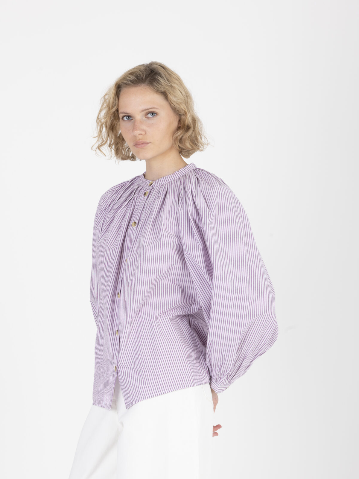 sol-striped-oink-mauve-cotton-poplin-puffy-pleats-vanessa-bruno-matchboxathens