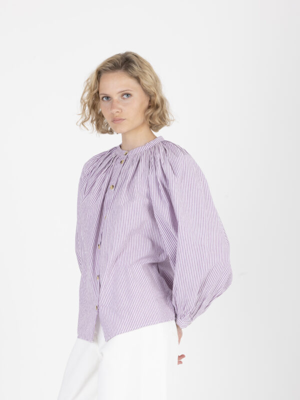 sol-striped-oink-mauve-cotton-poplin-puffy-pleats-vanessa-bruno-matchboxathens