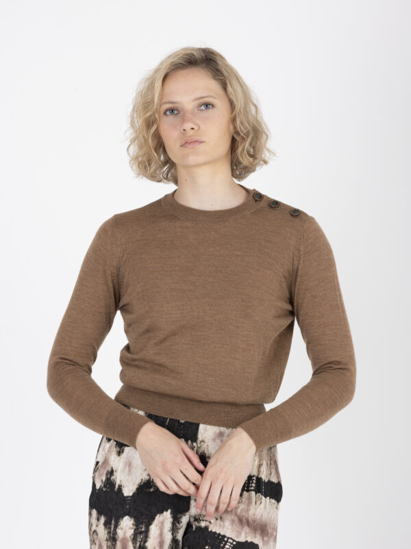 amor-brown-soft-sweater-round-neck-sessun-matchboxathens