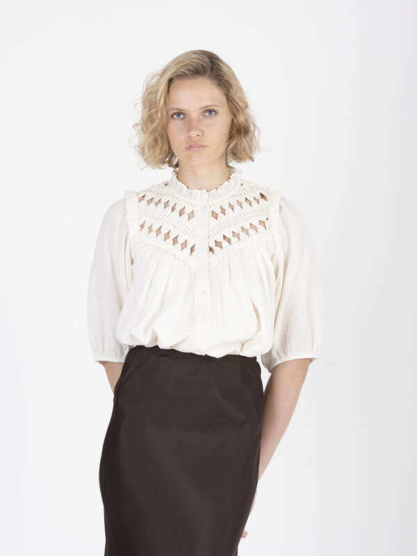 beluna-shirt-ecru-openwork-cotton-balloon-sleeves-bash-matchboxathens