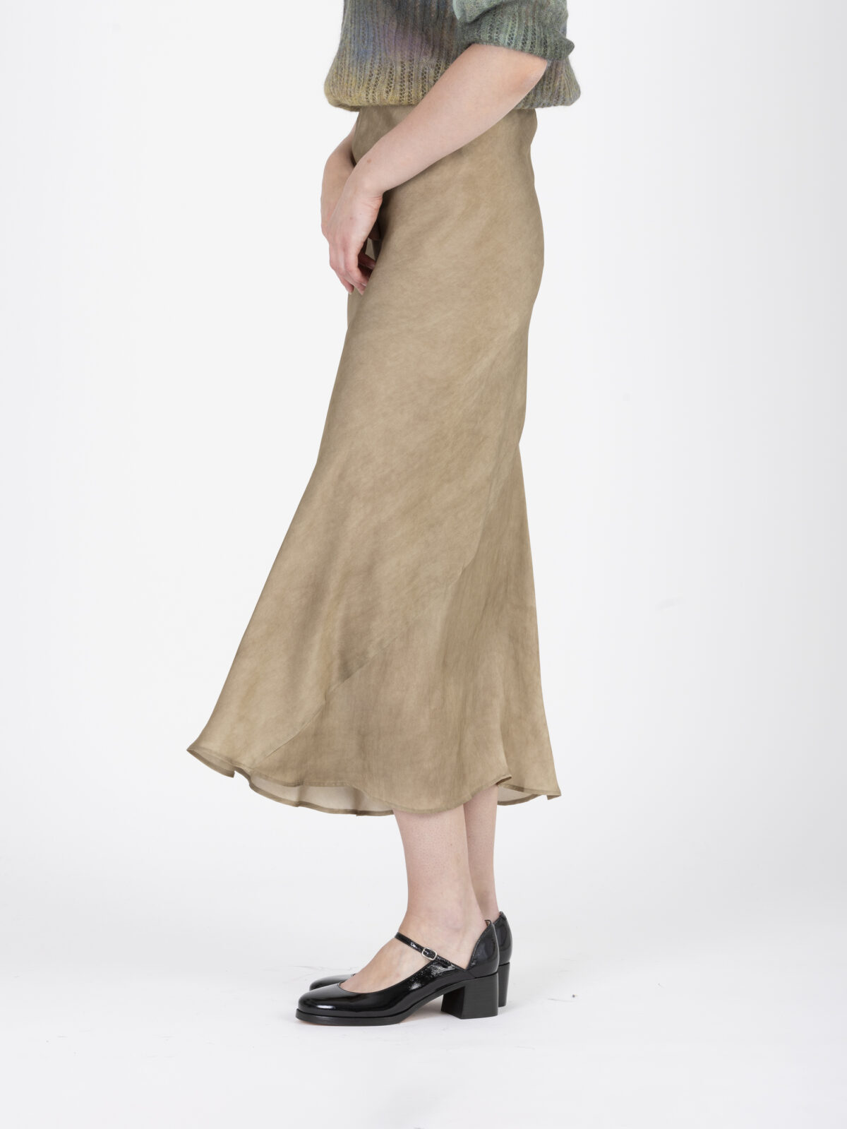 orelle-skirt-taupe-silk-maxi-straight-bias-cut-mesdemoiselles-matchboxathens