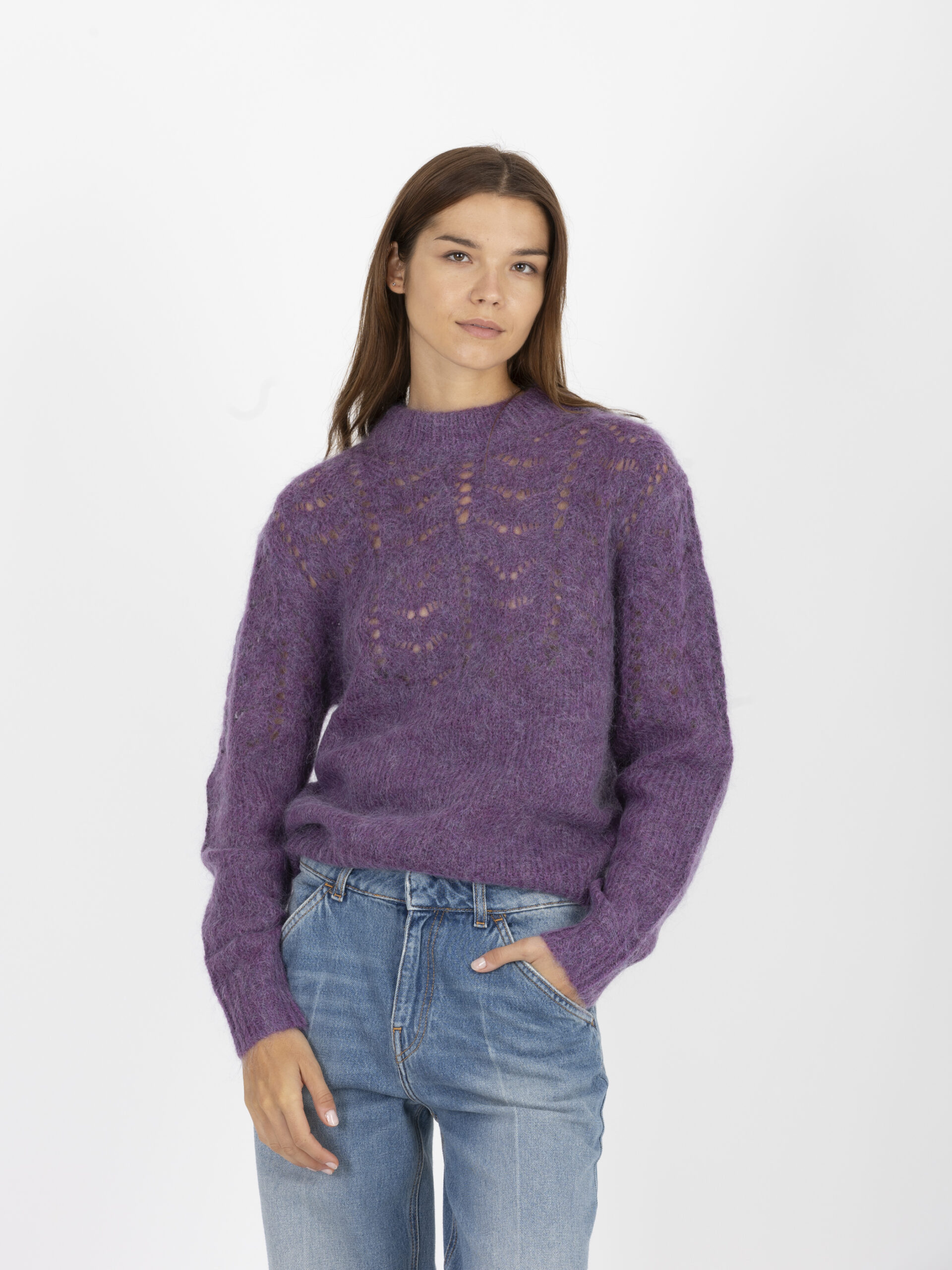 SAMALA-JUMPER---Purple-wool-mohair-sweater-high -collar-openwork-louise-misha-matchboxathens