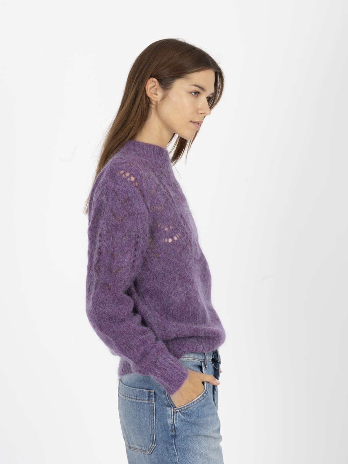 SAMALA-JUMPER---Purple-wool-mohair-sweater-high -collar-openwork-louise-misha-matchboxathens