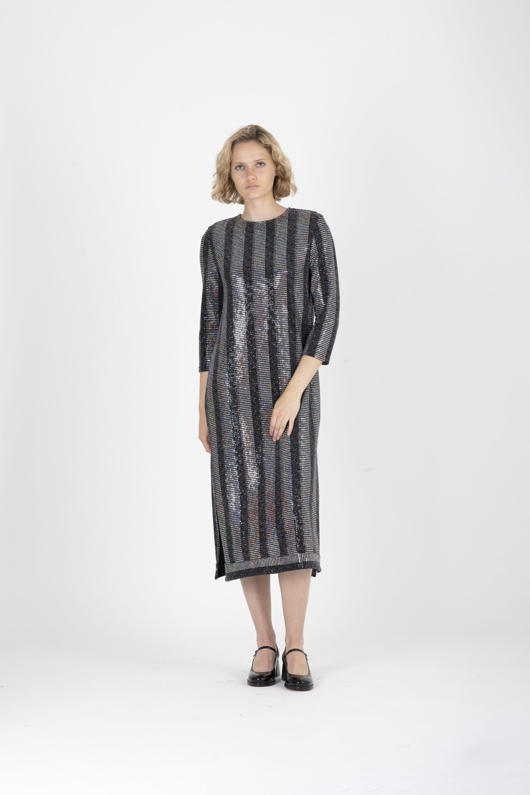 winona-striped-strass-dress-long-side-slits-padded-shoulders-uniforme-athens-greek-designers-matchboxathens