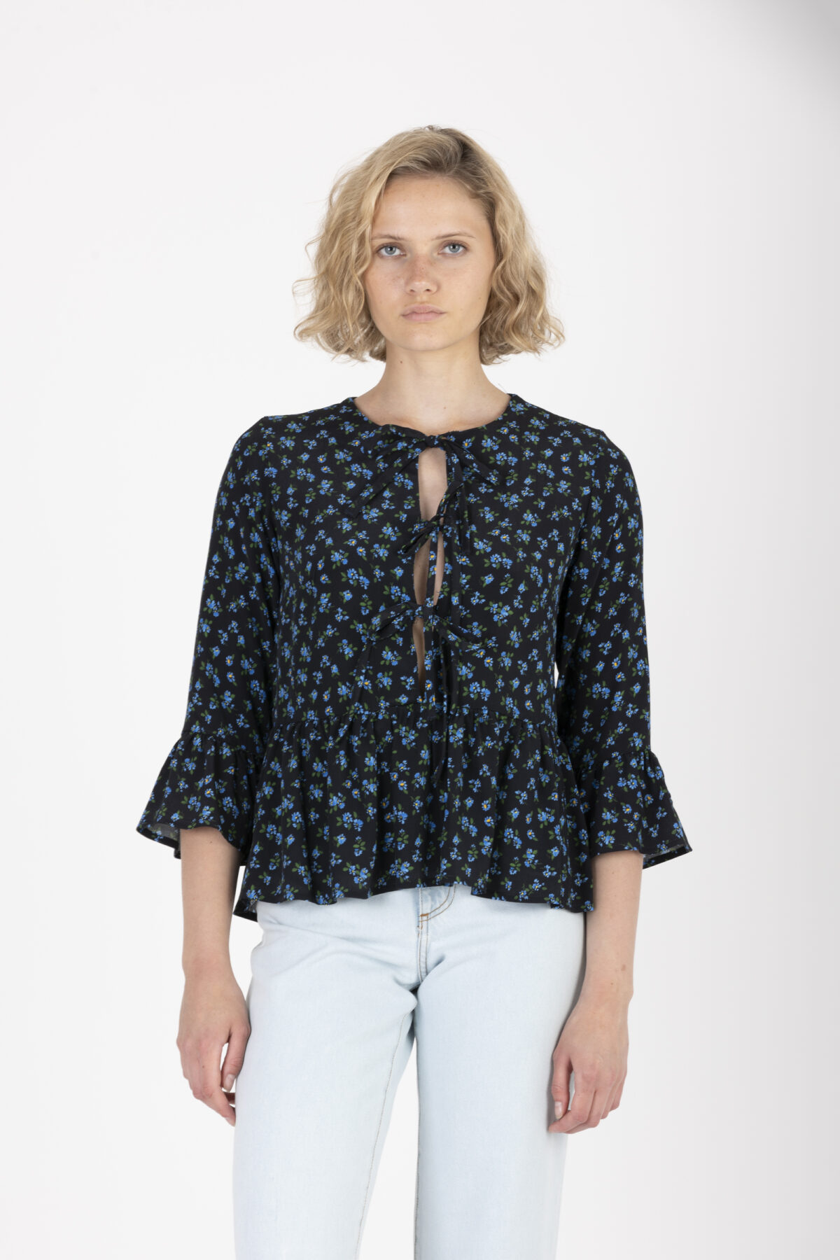 anisa-black-ditsy-blue-blouse-ties-viscose-uniforme-athens-matchboxathens