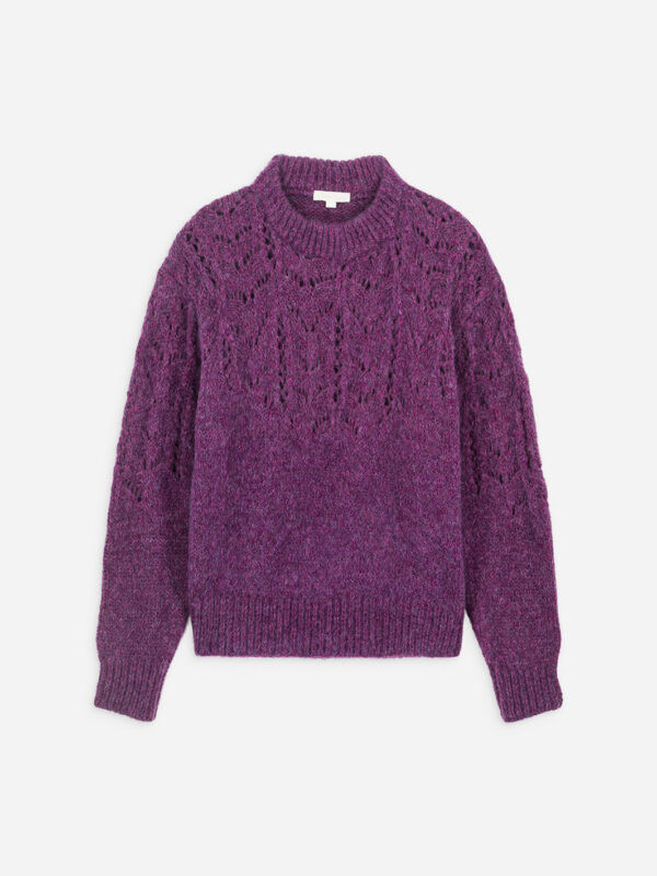 SAMALA-JUMPER---Purple-wool-mohair-sweater-high -collar-openwork-louise-misha-matchboxathens