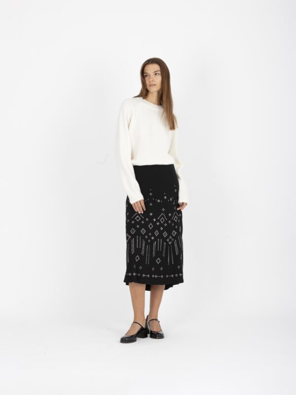 suez-skirt-viscose-studs-midi-viscose-bash-matchboxathens