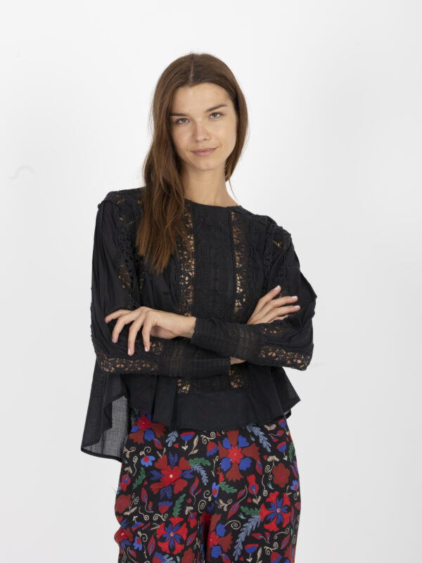 JEANINE-BLOUSE---black-louise-misha-pleats-lace-embroideries-matchboxathens