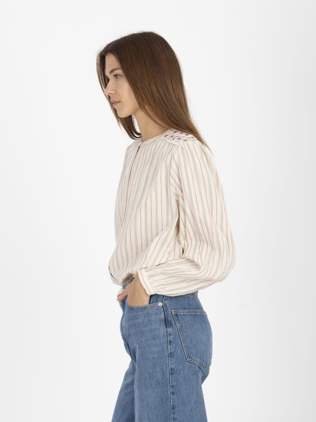 jeanne-shirt-striped-cotton-gause-louise-misha-matchboxathens