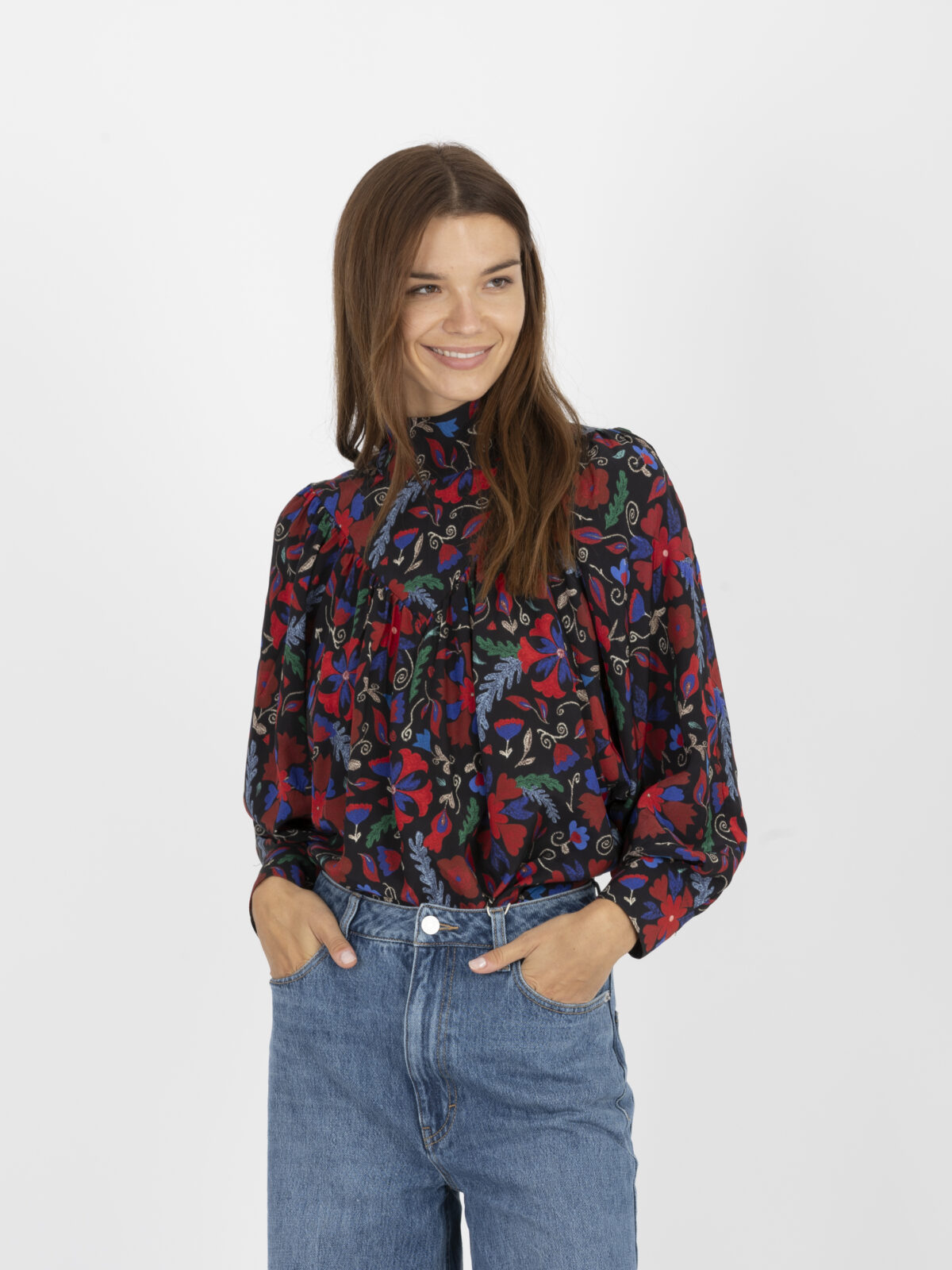 dolores-red-printed-viscose-blouse-high-neck-uniforme-athens-matchboxathens