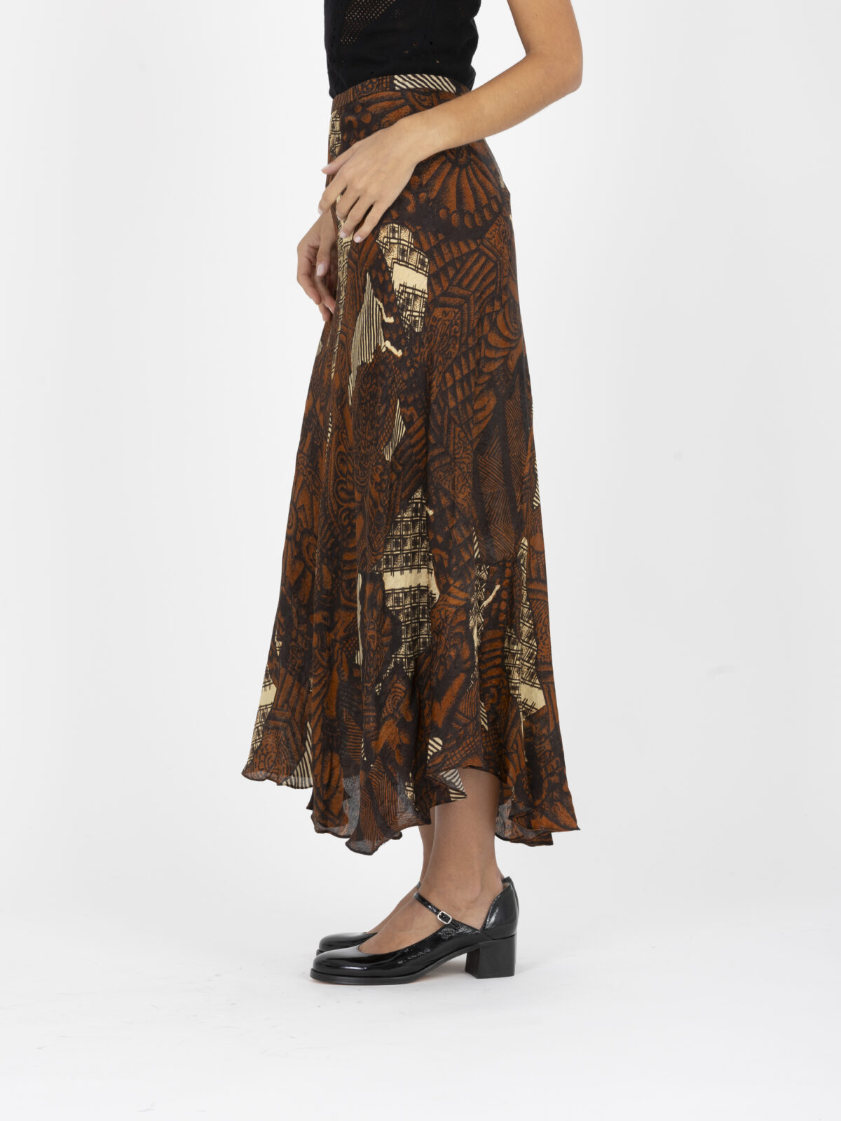 24W_ANCHOR-skirt-pattern-brown-flowing-maxi-viscose-mesdemoiselles-matchboxathens