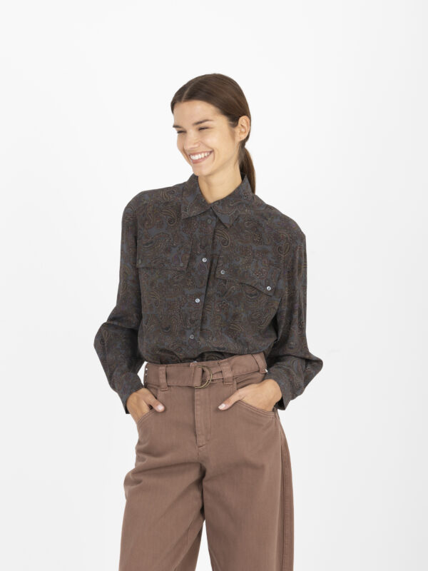 celia-shirt-paisley-brown-print-silk-relaxed-classic-soeur-matchboxathens