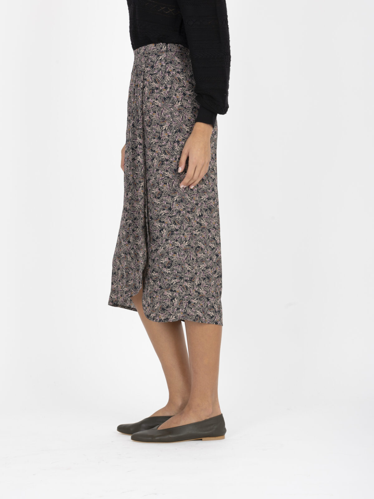 ady-skirt-brown-printed-midi-viscose-sessun-pleated-matchboxathens