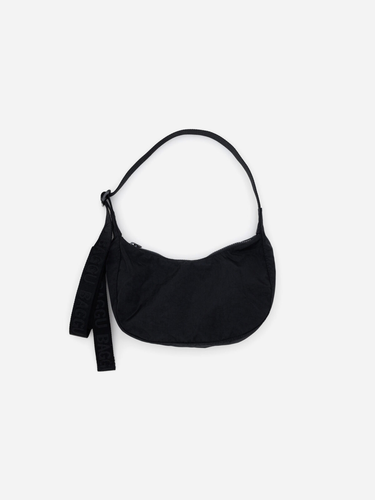 Small_Nylon_Crescent_Bag_Heavyweight_Black_-shoulder-nag-banana-nylon-baggu-matchboxathens