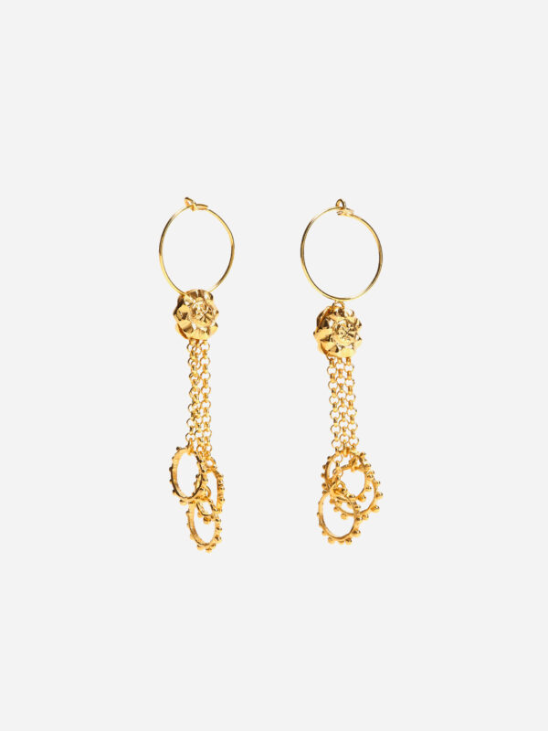 flo-earrings-gold-plated-bronze-creole-handamde-gems-kimale-matchboxathens