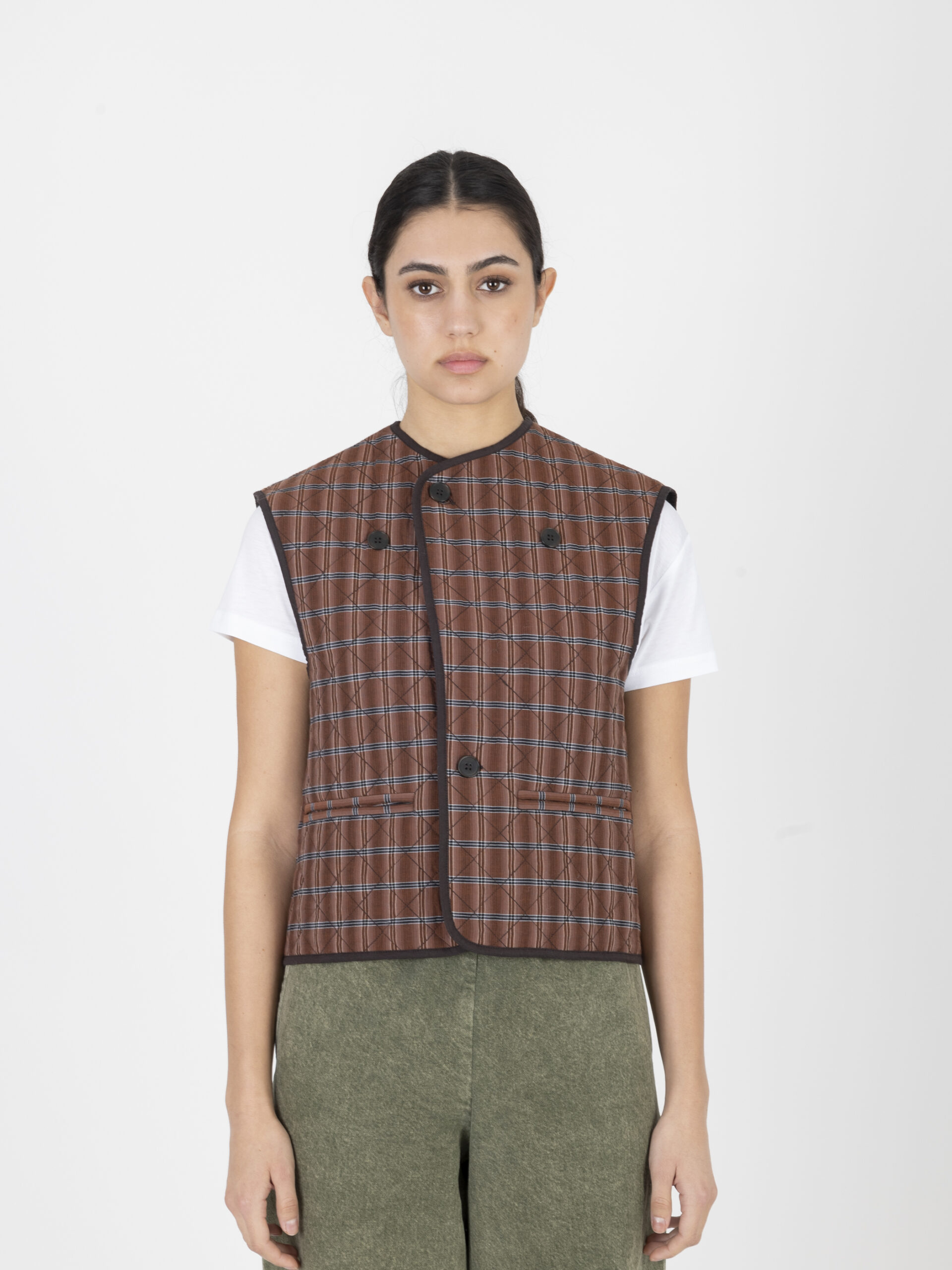 BLS1601ANEMONE25SMAR15-anemove-quilted-vest-checked-brown-soeur-matchboxathens