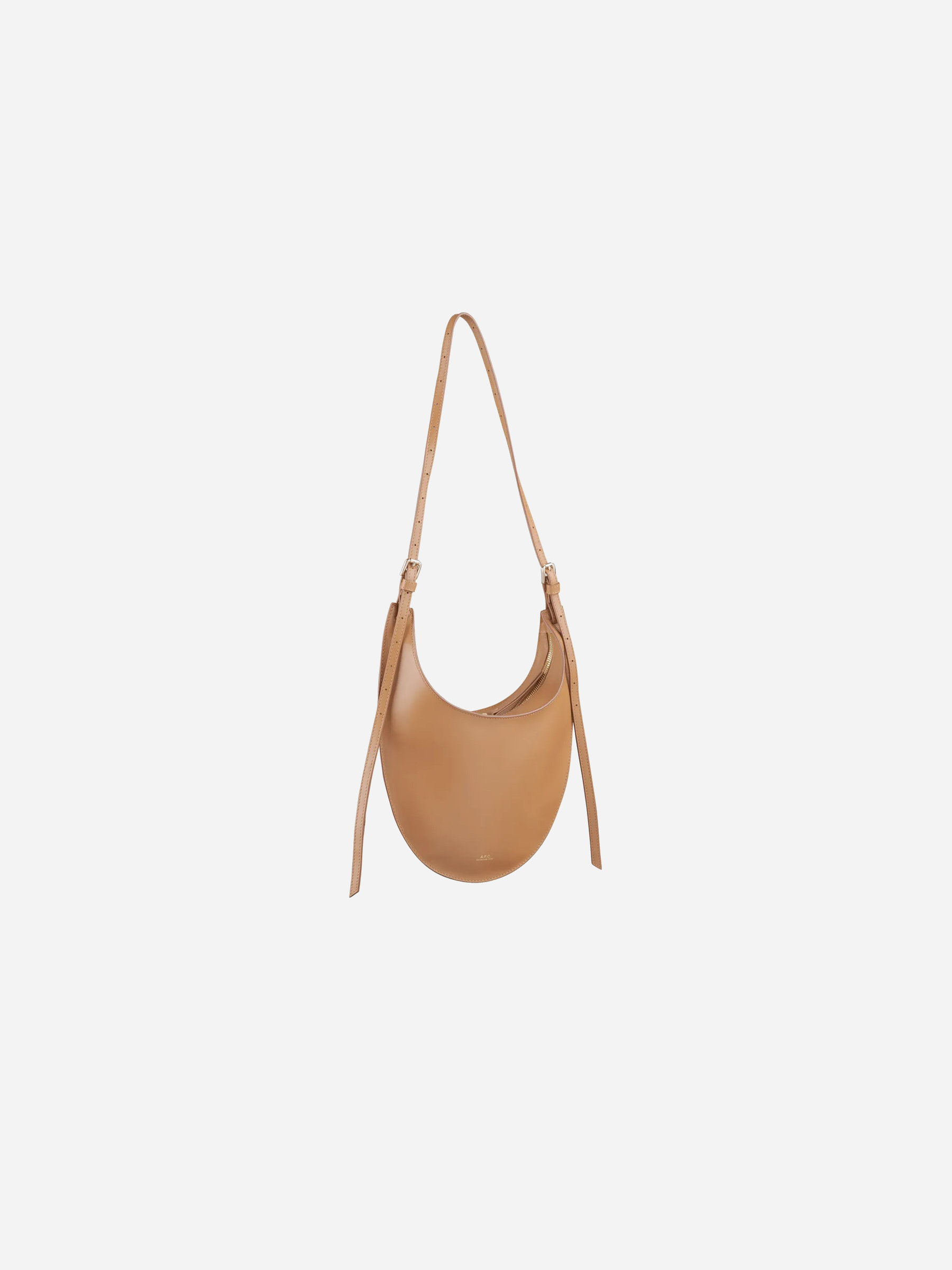 iris-caramel-rounded-bag-leather-strap-shoulder-crossbody-apc-matchboxathens