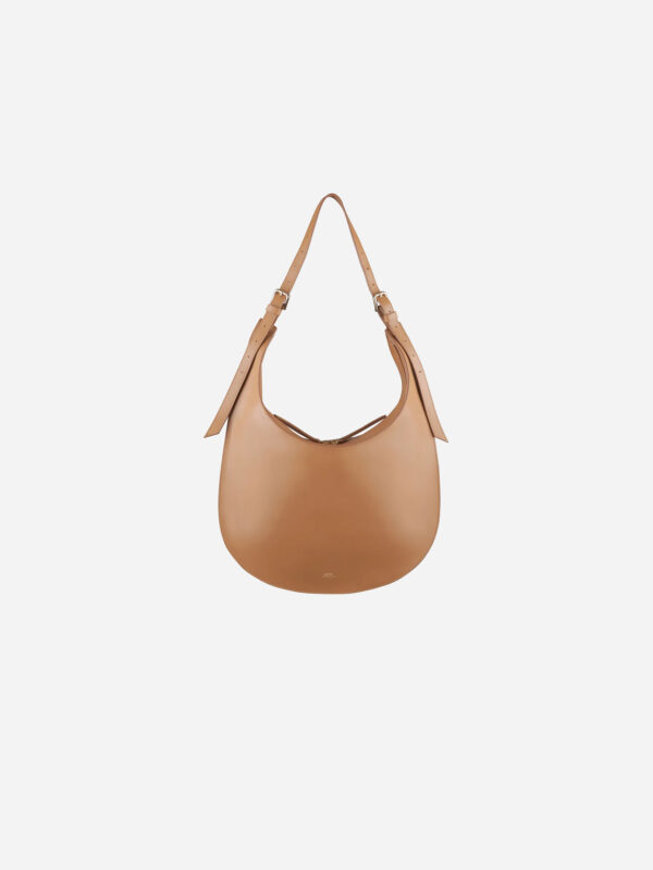 iris-caramel-rounded-bag-leather-strap-shoulder-crossbody-apc-matchboxathens