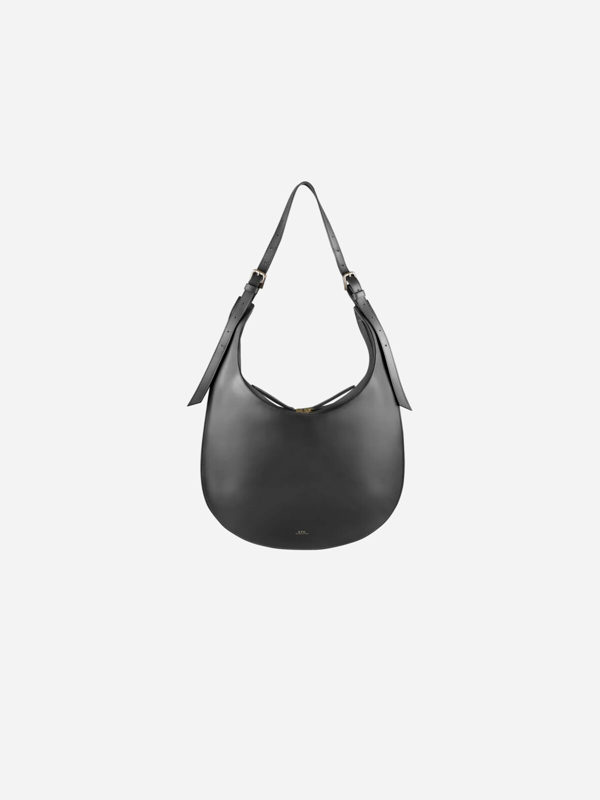 iris-black-rounded-bag-leather-strap-shoulder-crossbody-apc-matchboxathens