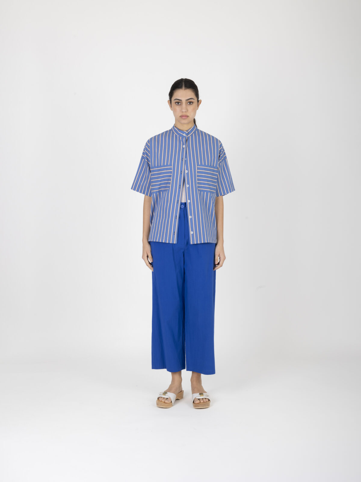 luna-blue-striped-shirt-mao-oversized-cotton-uniforme-athens-matchboxathens