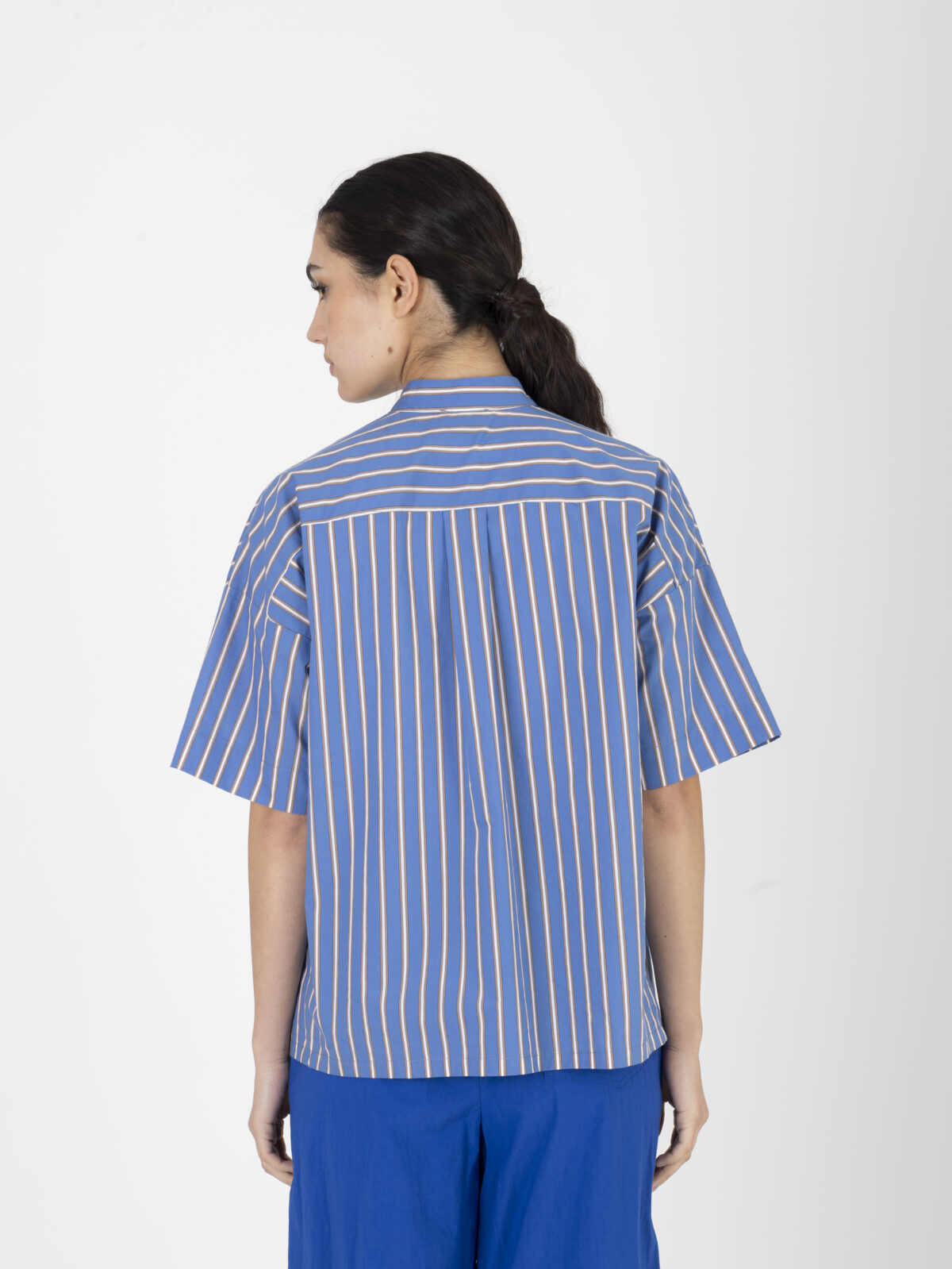 luna-blue-striped-shirt-mao-oversized-cotton-uniforme-athens-matchboxathens