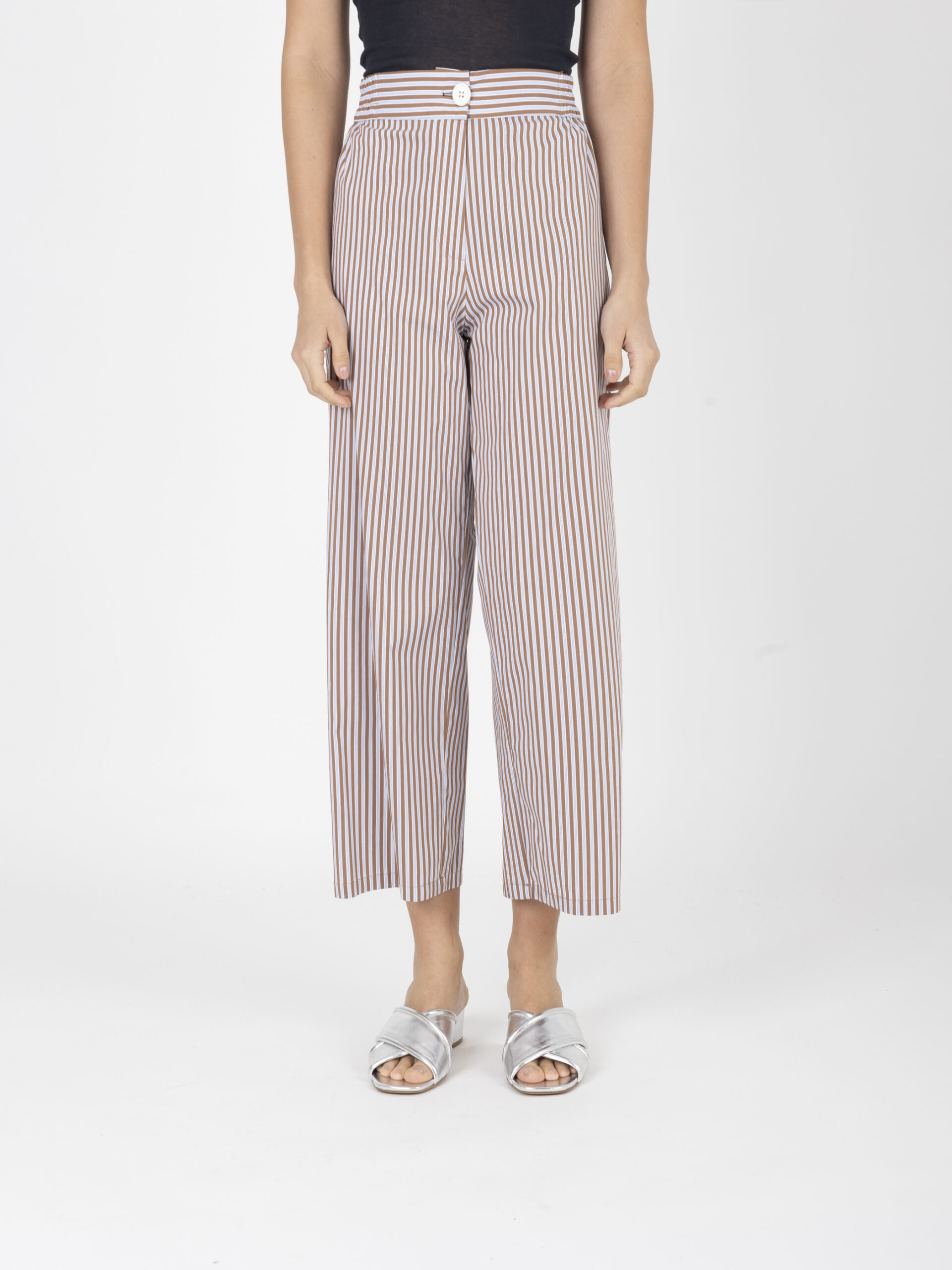 mona-brown-striped-cotton-pants-relaxed-elasticated-straight-uniforme-athens-matchboxathens