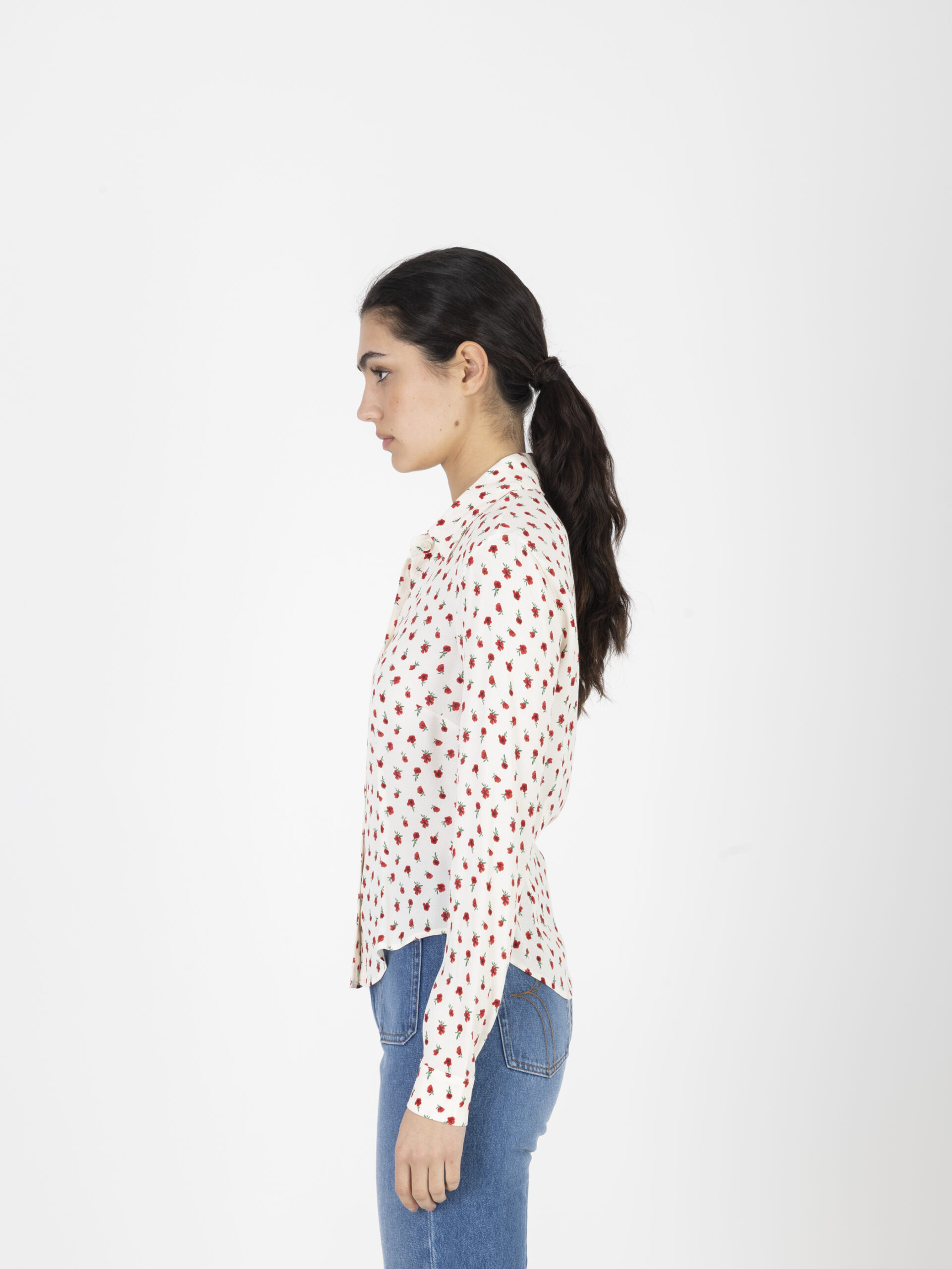 belleville-shirt-viscose-ecru-floral-fitted-rouje-matchboxathens