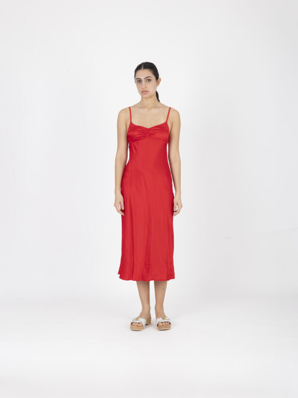 josephina-red-stretch-dress-straps-nighty-slip-on-satin-rouje-matchboxathens