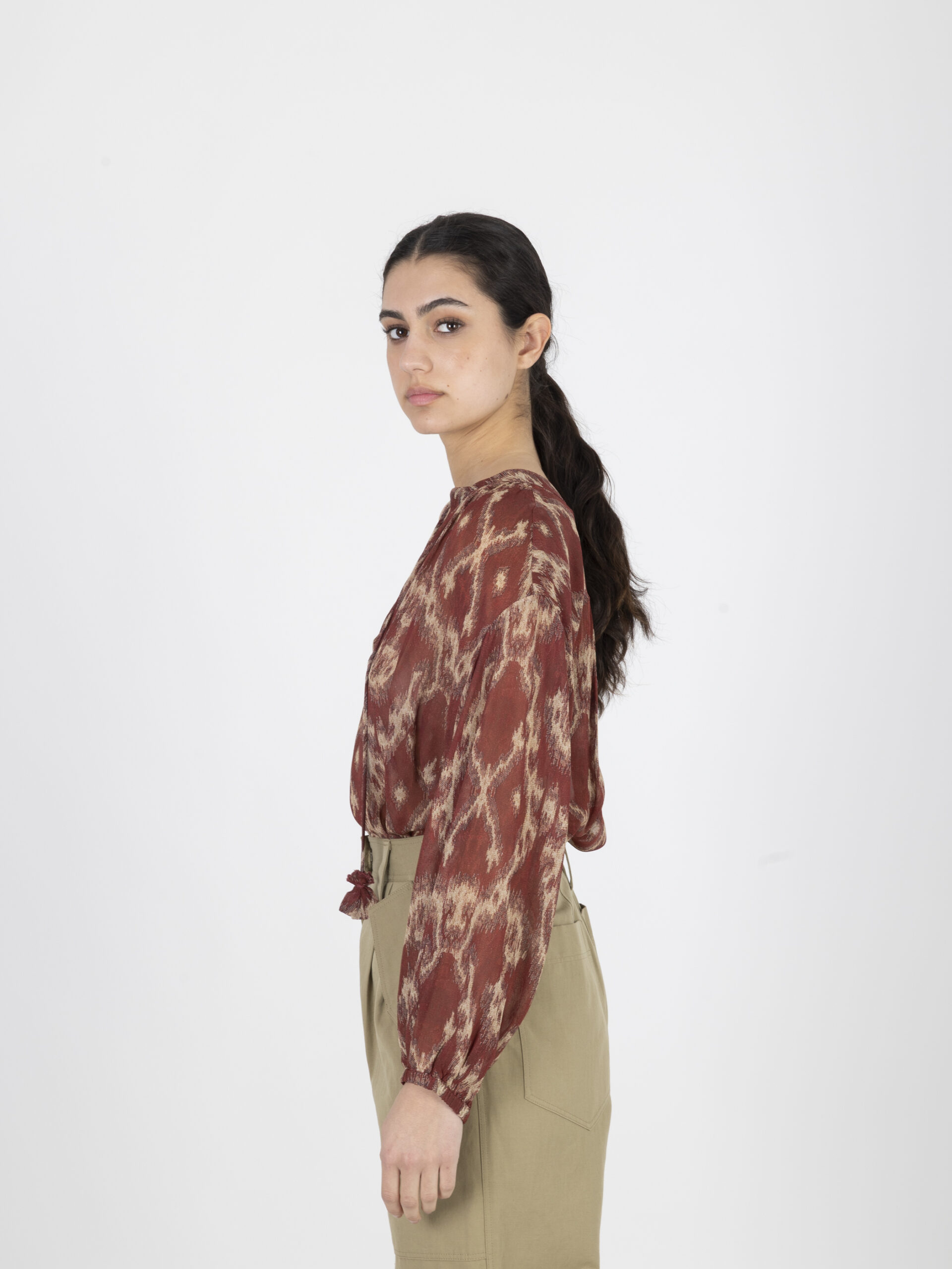 menaelle-blouse-batik-brick-viscose-loose-balloon-sleeves-bash-matchboxathens