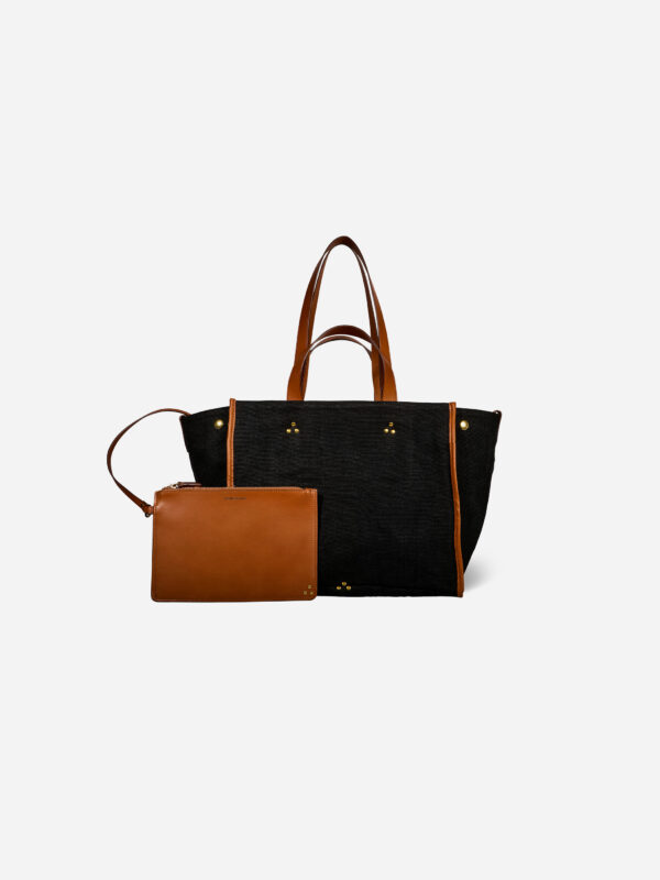 45LEONMTO_Lin-noir_black-linen-tote-shoulder-bag-jerome-dreyfuss-matchboxathens